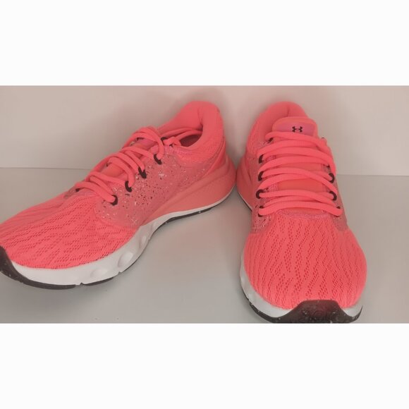 UNDER ARMOUR BRIGHT CORAL CHARGED VANTAGE PAINT SPLATTER RUNNING SHOES - Picture 5 of 6